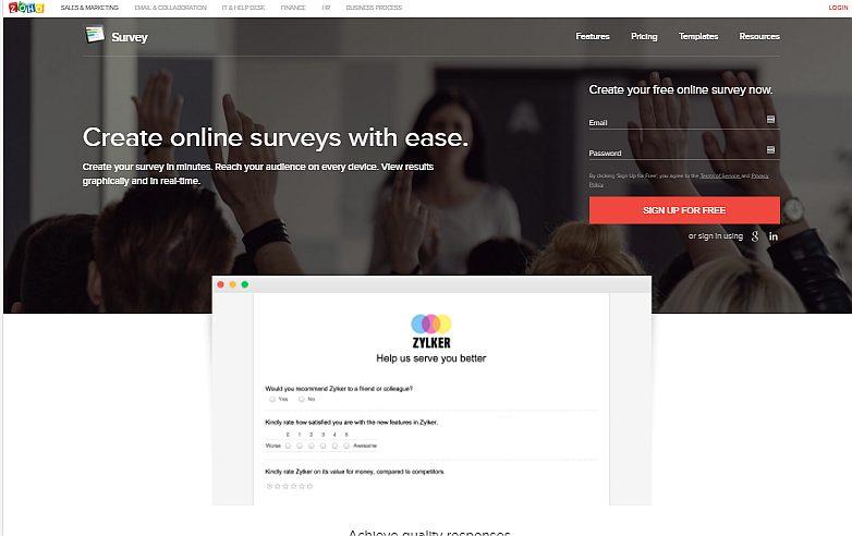 Zoho Surveys- Survey Builder with offline surveys support