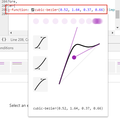 Custom CSS Cubic Bezier value to create Bounce Effect