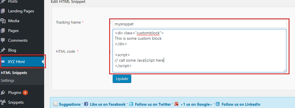 Wordpress Plugin for Adding HTML and JavaScript inside specific posts and pages